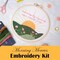 Christian Embroidery Kit for Beginners – New Morning Mercies Full Hoop Set with Needles, Threads & Instructions, Easy DIY Craft for Adults